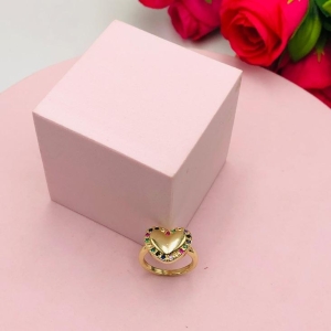 Anel Coração Cravejado N 14