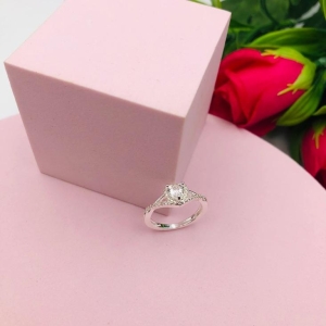 Anel Coração Cravejado N 16