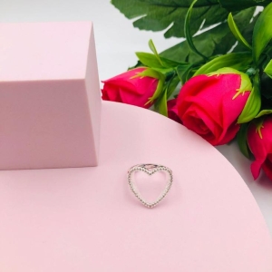 Anel Coração Cravejado N 17