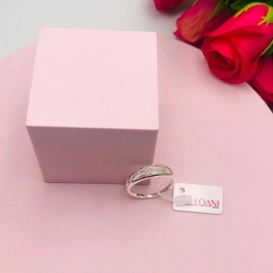 Anel de Onda Cravejado N19