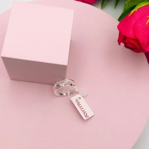 Anel Duas Fitas com Corações N 20