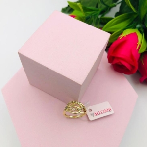 Anel Folha Cravejado N 14