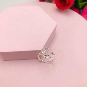 Anel Lua e Estrela Cravejado N19