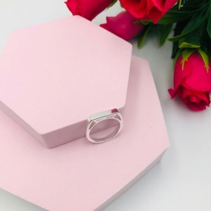 Anel Quadrado Liso N 20