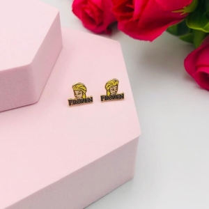 Brinco infantil frozen resinado