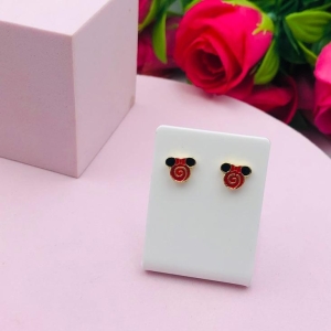 Brinco infantil mickey resinado