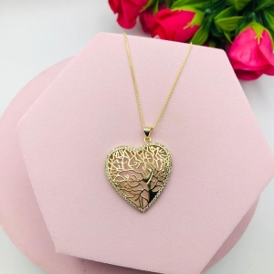 Colar Coração Árvore da Vida