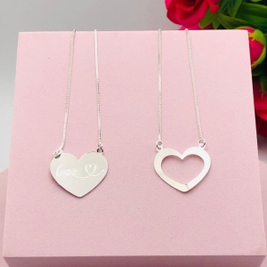 Colar Escapulário Coração