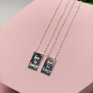 Colar Escapulário Foco, Força e fe