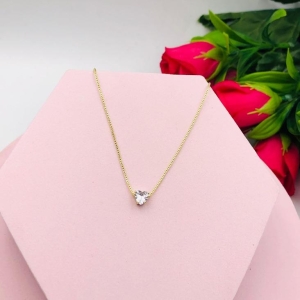 Colar Ponto de Luz em Coração