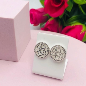 Brinco Mandala Cravejado com Corações