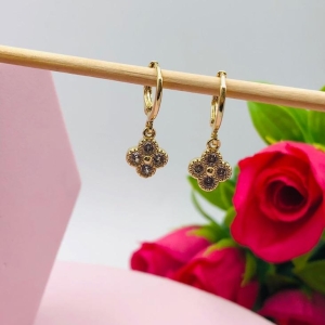 Brinco Argola Pingente Flor