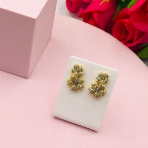 Brinco Flor Cravejado