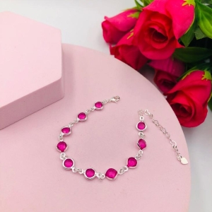 Pulseira Pontos de Luz Rosa