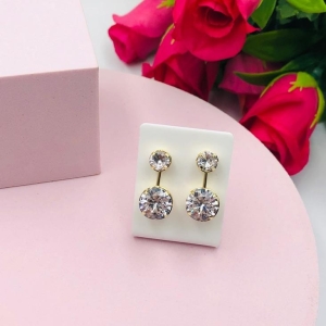 Brinco Inspiração Virgínia Zirconia Cristal