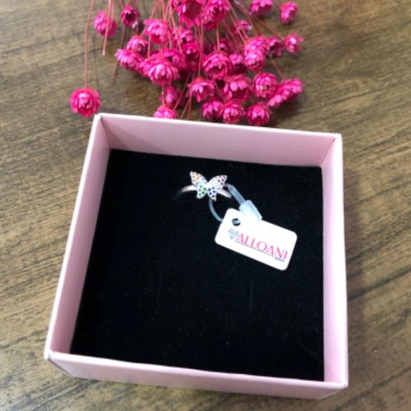 Anel Borboleta Colorida