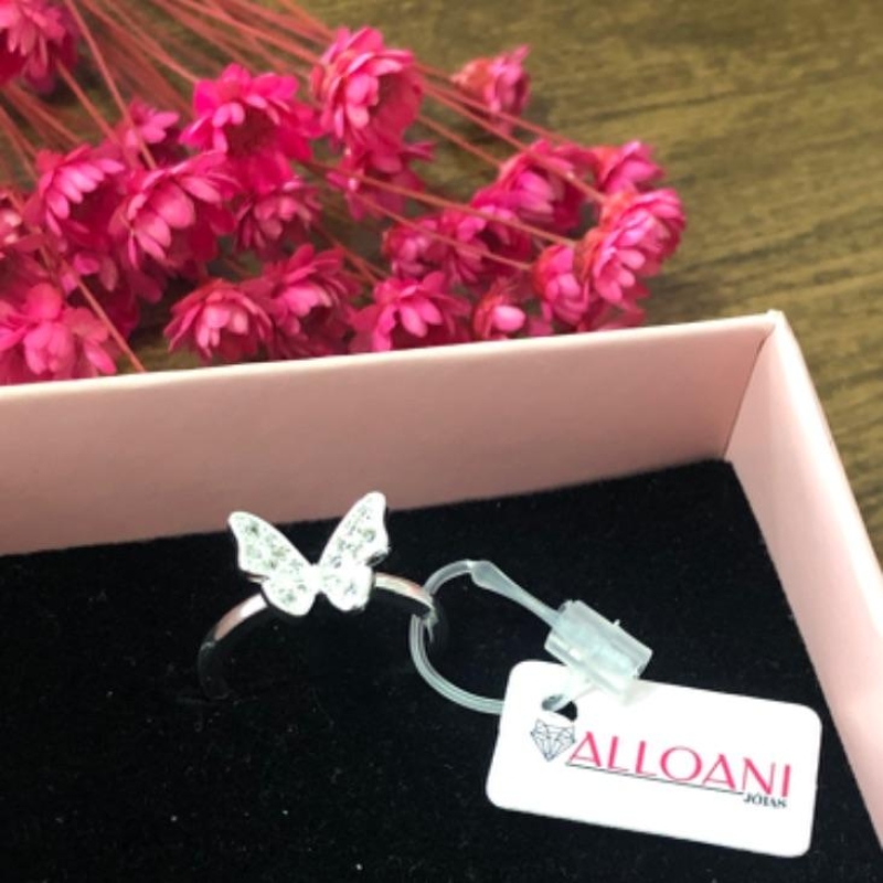 Anel Borboleta Cravejada