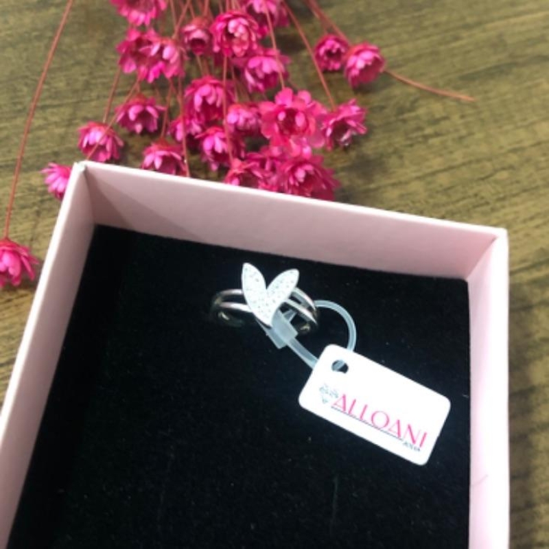 Anel Coração Cravejado