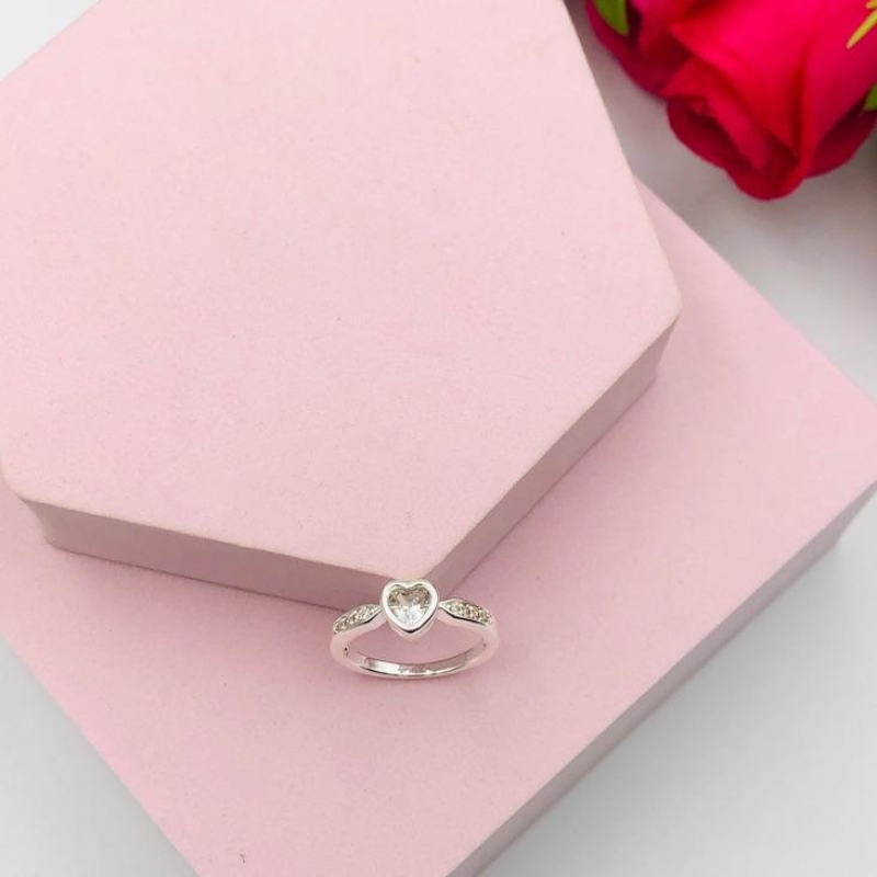 Anel Coração Cravejado N 13