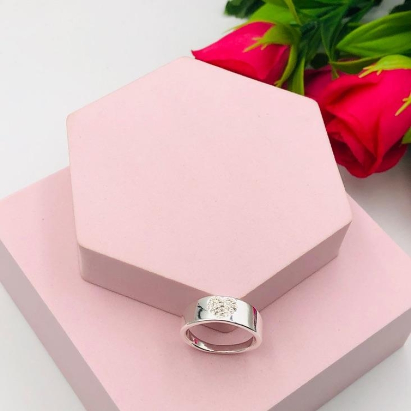 Anel Coração Cravejado N 21