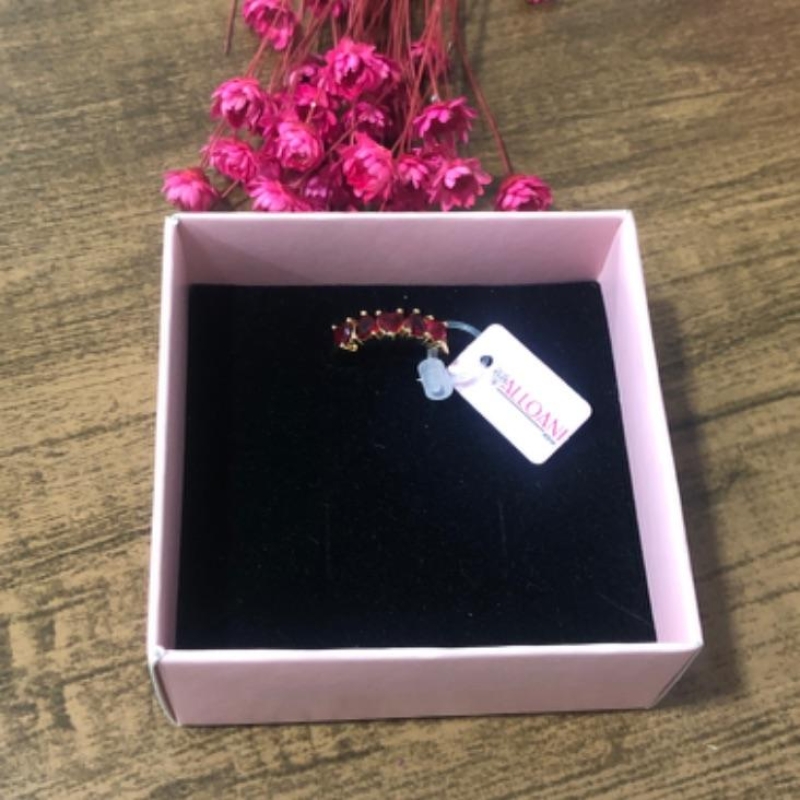 Anel Corações Vermelho