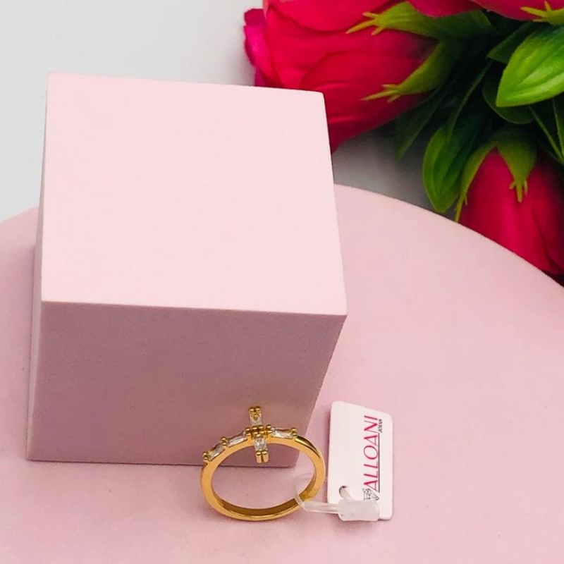 Anel Cruz com Pedras