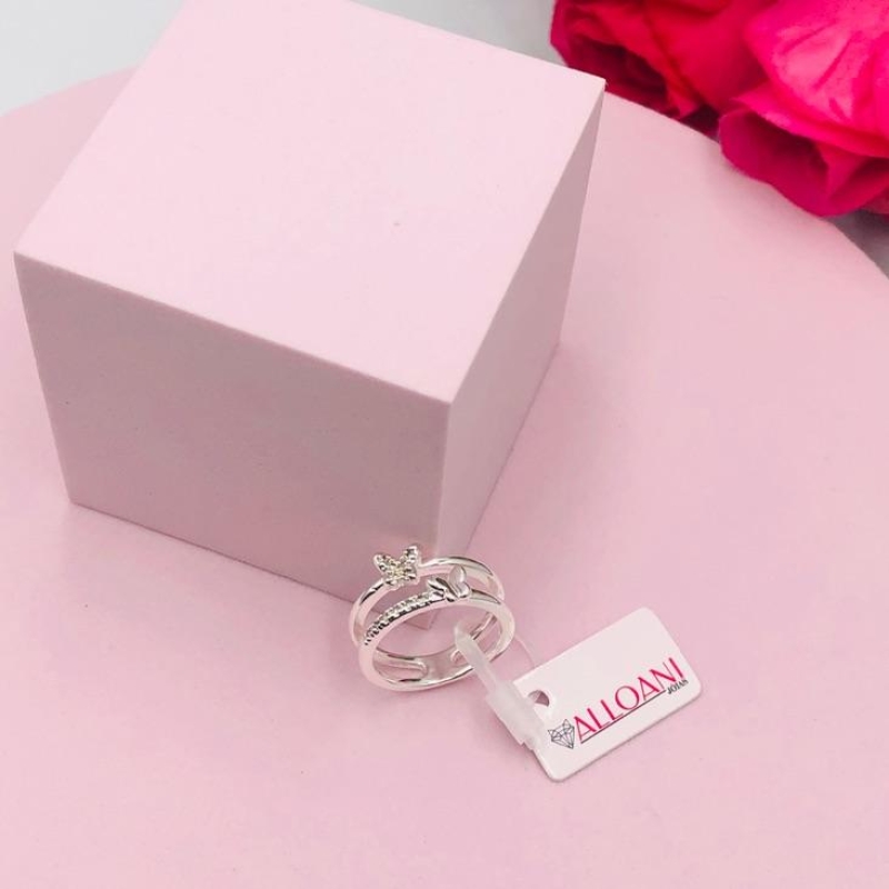 Anel Duplo Borboletas N 13