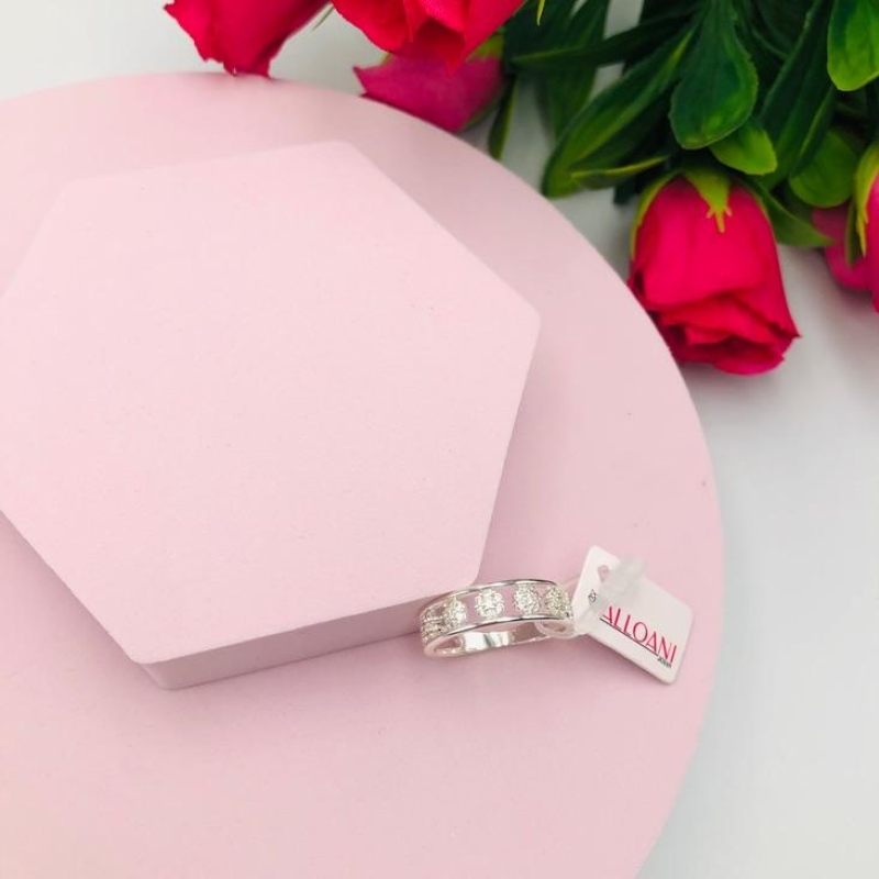 Anel Flor Cravejado N 21