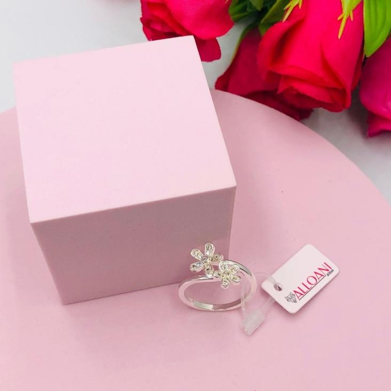 Anel Flores Cravejado