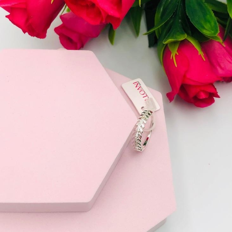 Anel Folha Cravejado N 19