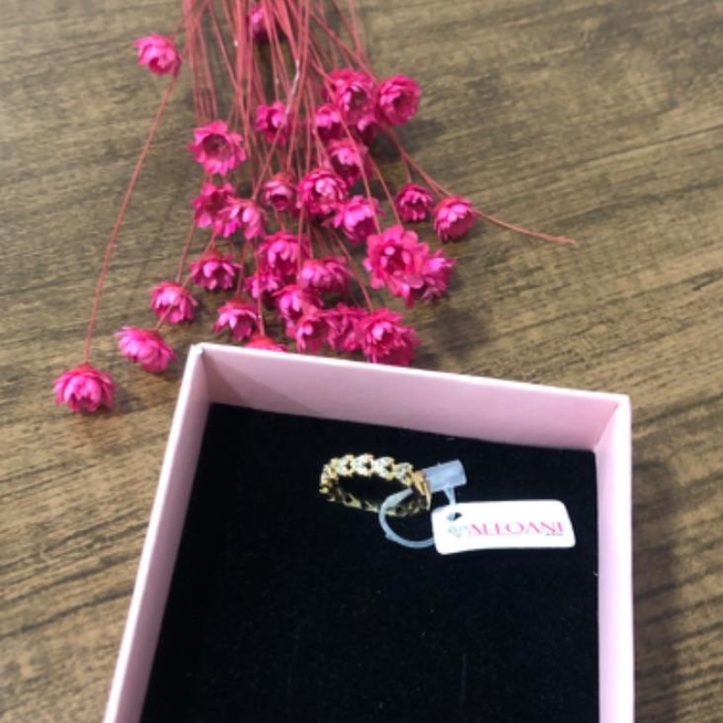 Anel Folhas Cravejada