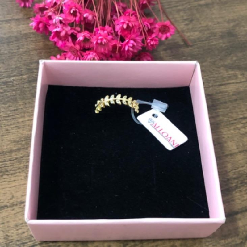 Anel Folhas Cravejado