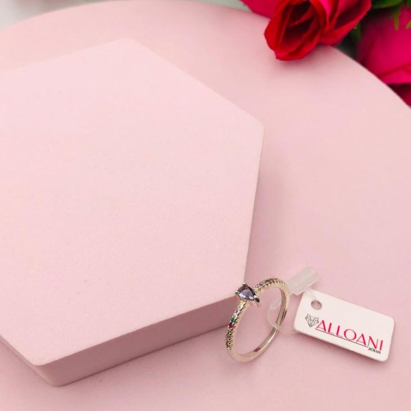 Anel Gota Cravejado N 20