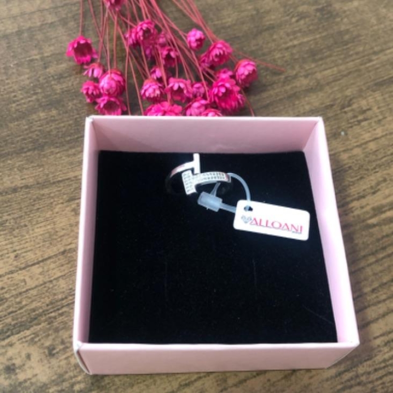 Anel Prego um Parte Liso e Outra Cravejado N 21