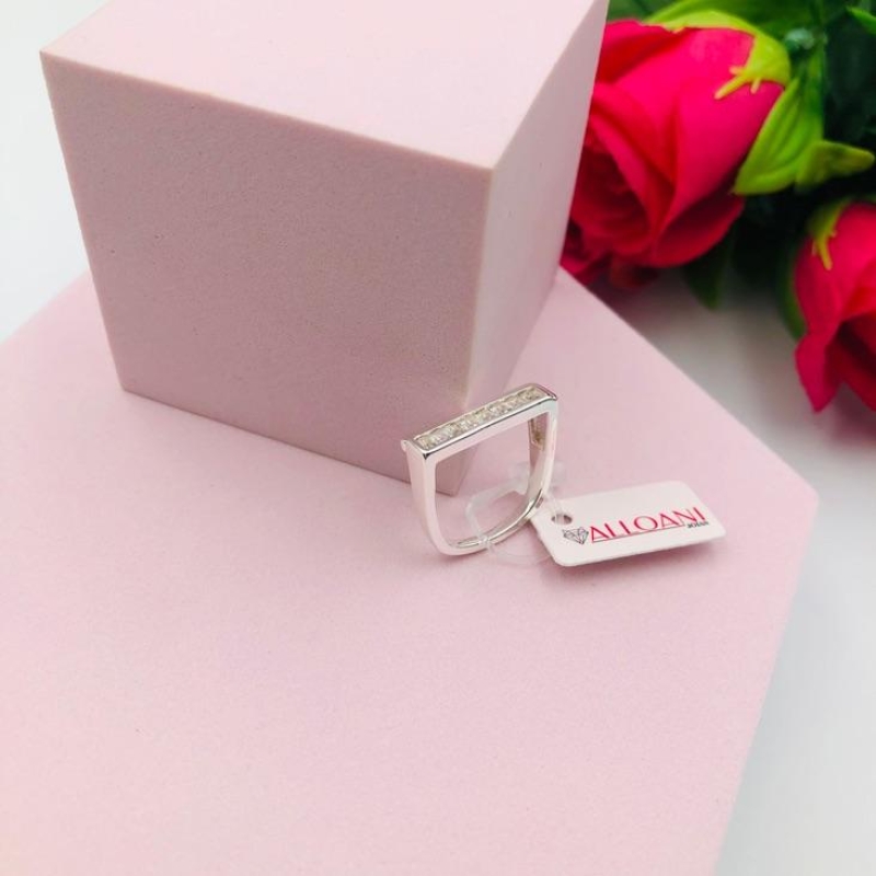 Anel Quadrado Cravejado N 14