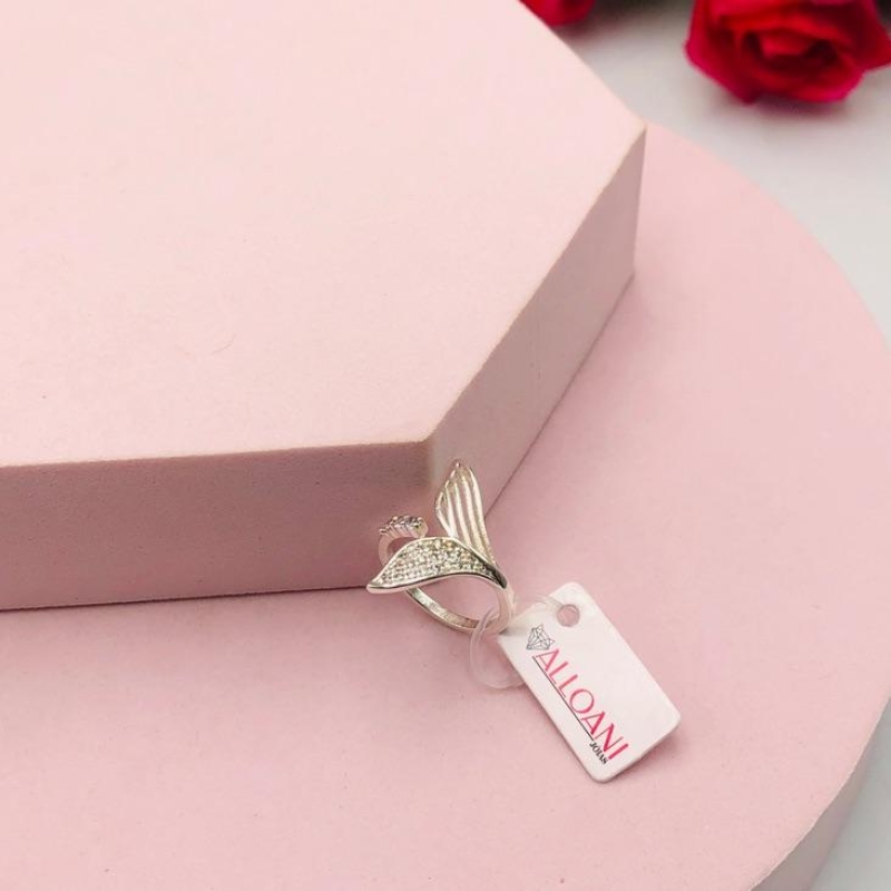 Anel Rabo de Baleia Cravejado N14