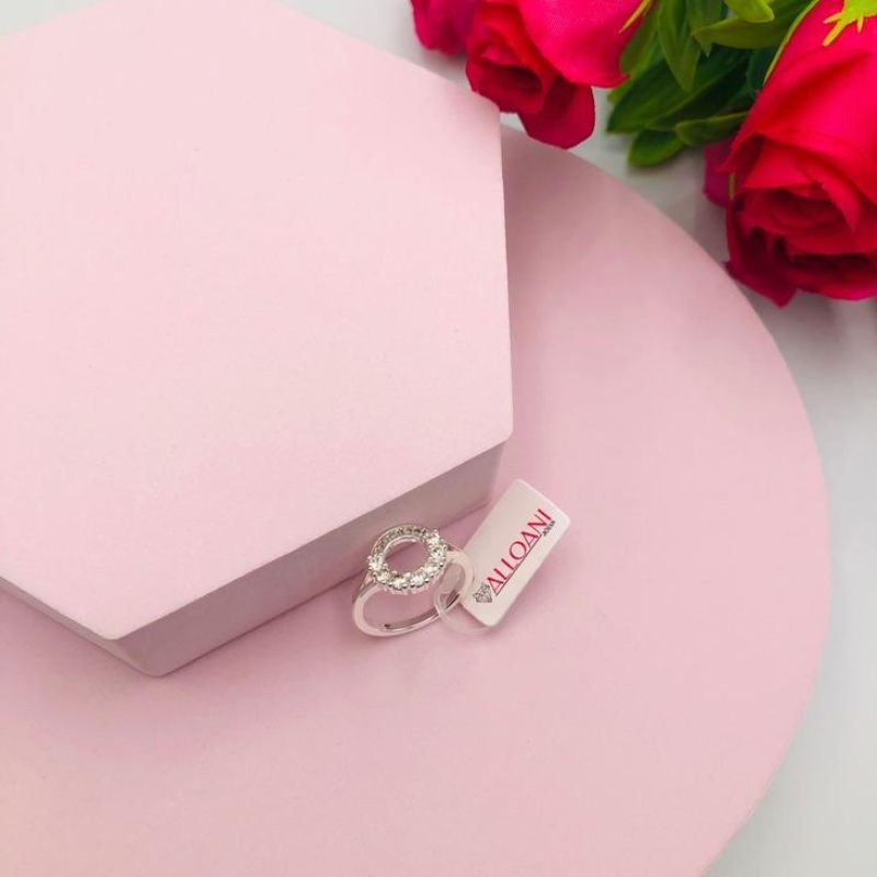 Anel Redondo Cravejado N 18