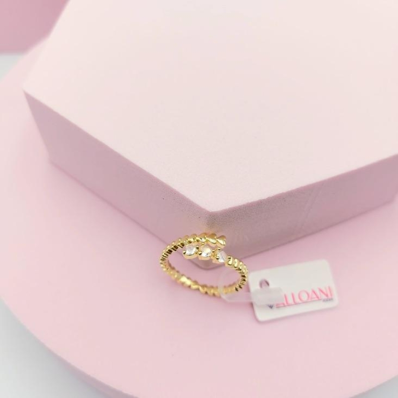 Anel Regulável Cravejado N 22