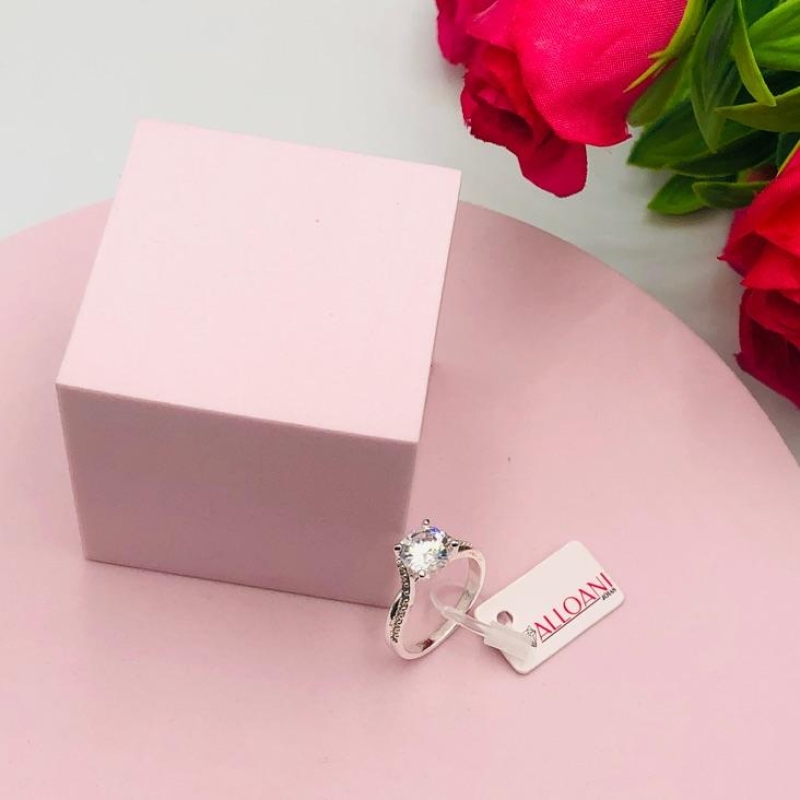 Anel Solitário Cravejado N 17