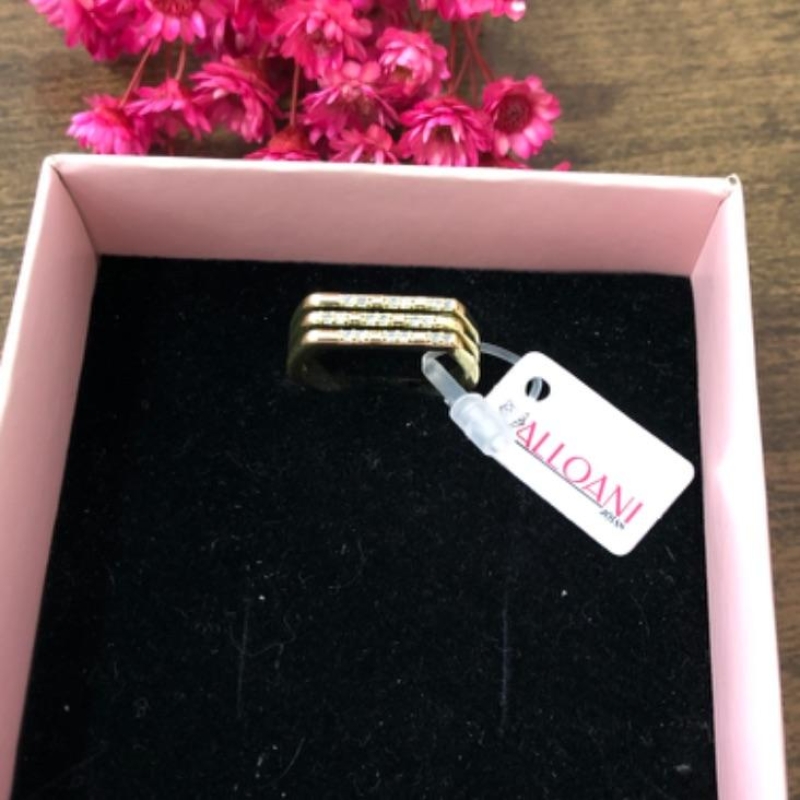 Anel Três Fita Quadrado