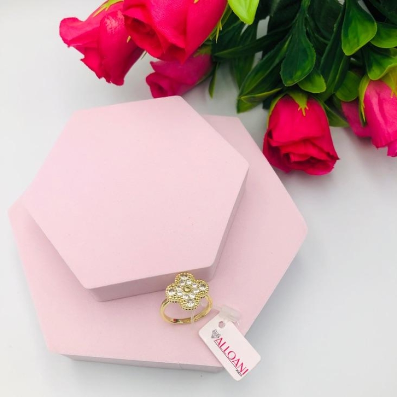 Anel Trevo Cravejado N 	16