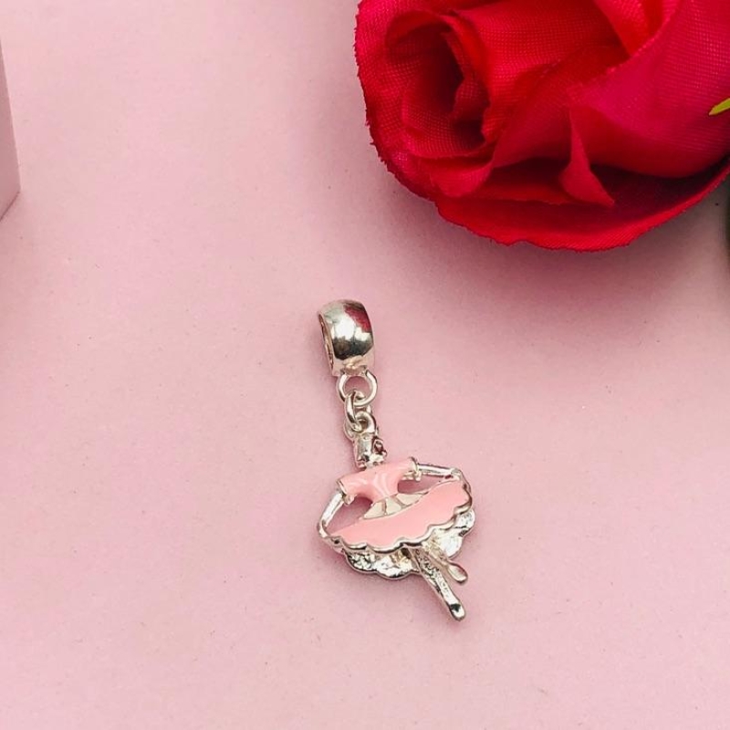 Berloque Bailarina Rosa