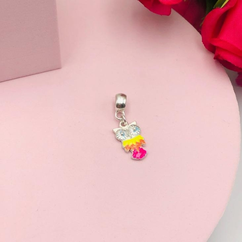 Berloque Coruja Colorida