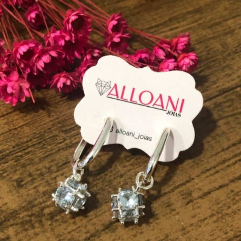 Brinco Argola 2 em 1 com Pingente