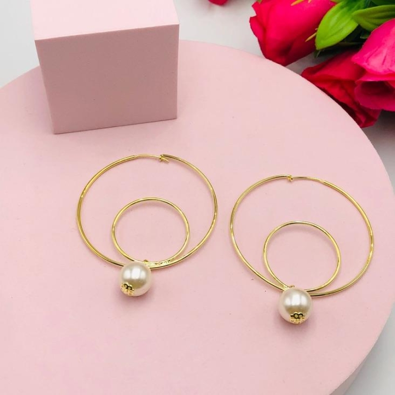 Brinco Argola com Pérola