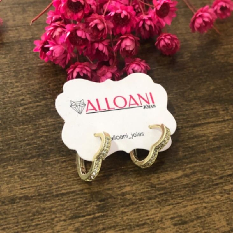 Brinco Argola Coração