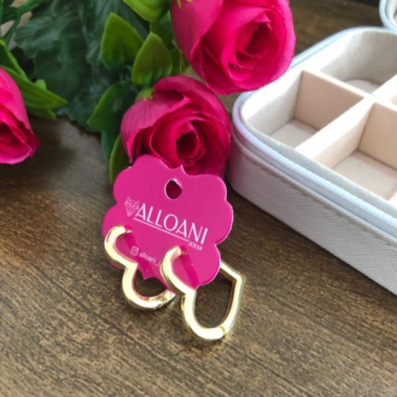 Brinco Argola Coração