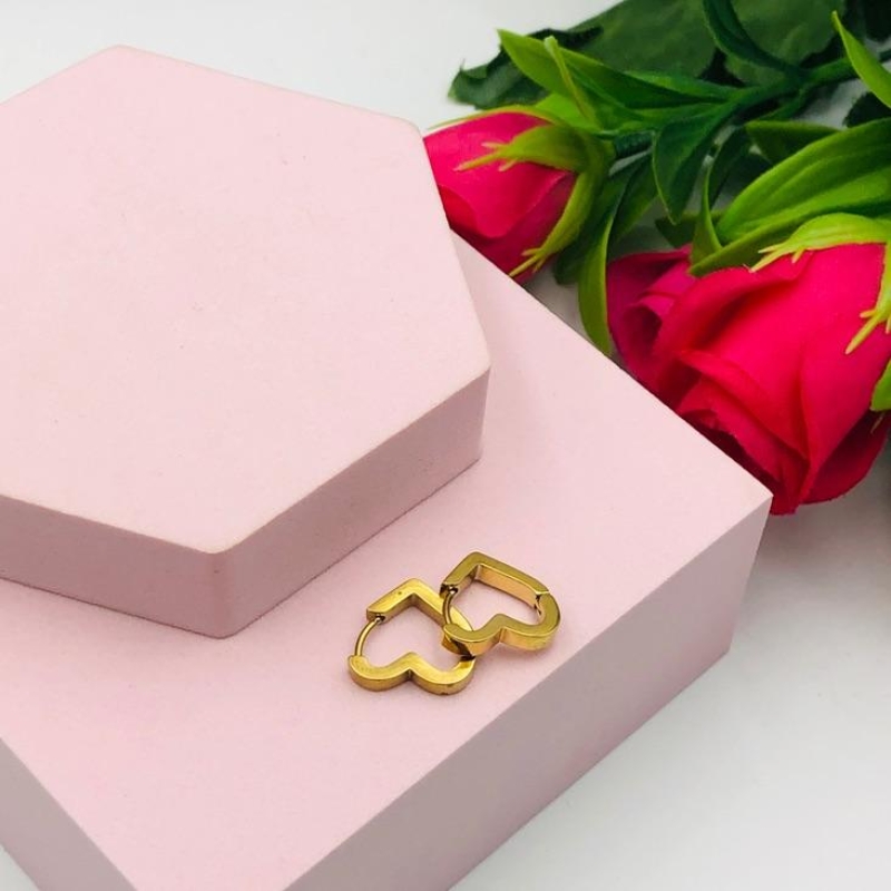 Brinco Argola Coração