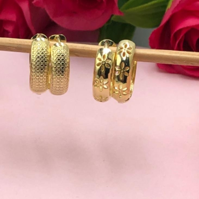 Brinco Argola Duas em Um