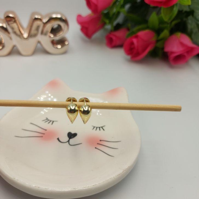 Brinco Argola Formato de Coração